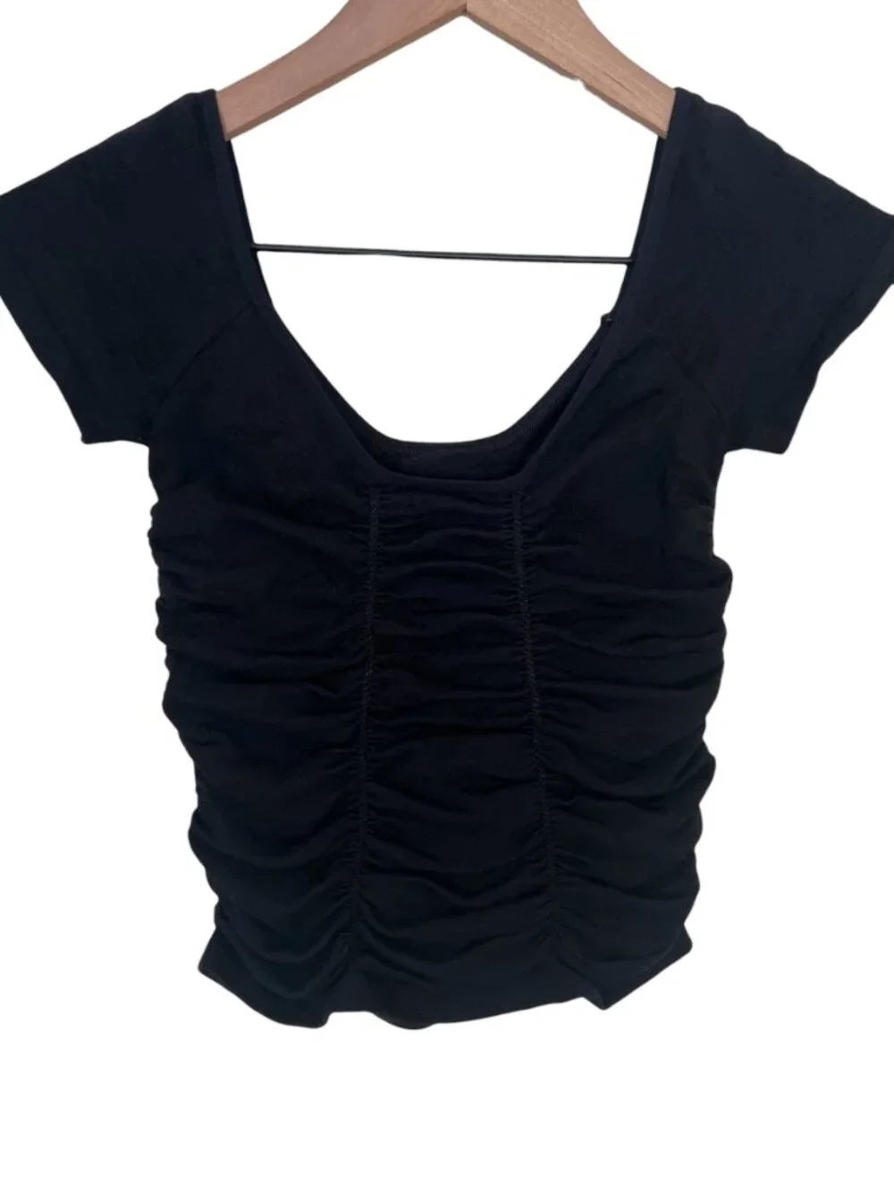 Intimately Free People Black Jacquard Gotta Be You Seamless Tee